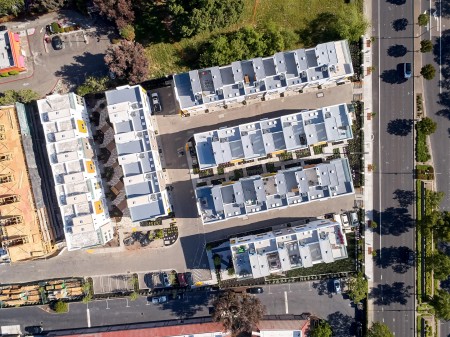 The Perch at Downtown Dublin.  Drone photography by Eric Sahlin.