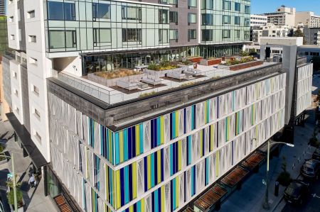 ZO Apartments at 1700 Webster St, Oakland. Drone Photography by Eric Sahlin.